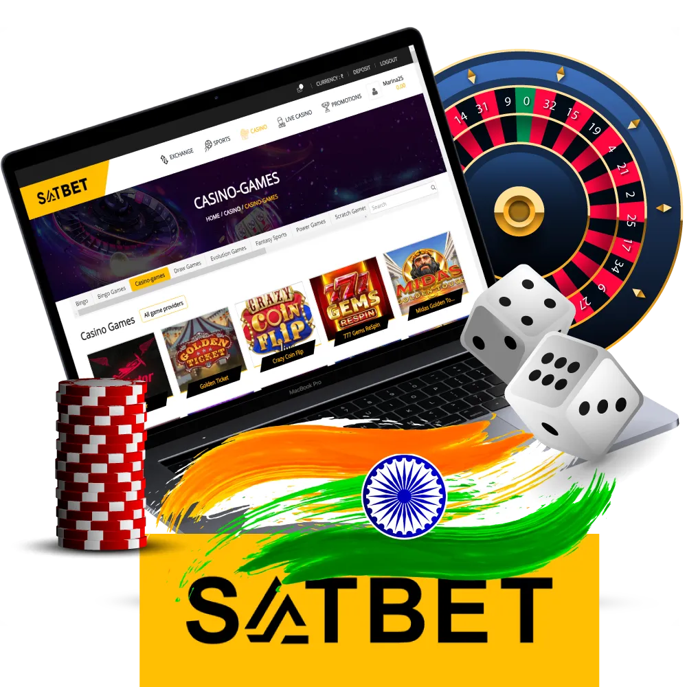 Visit Satbet website and start playing casino games.