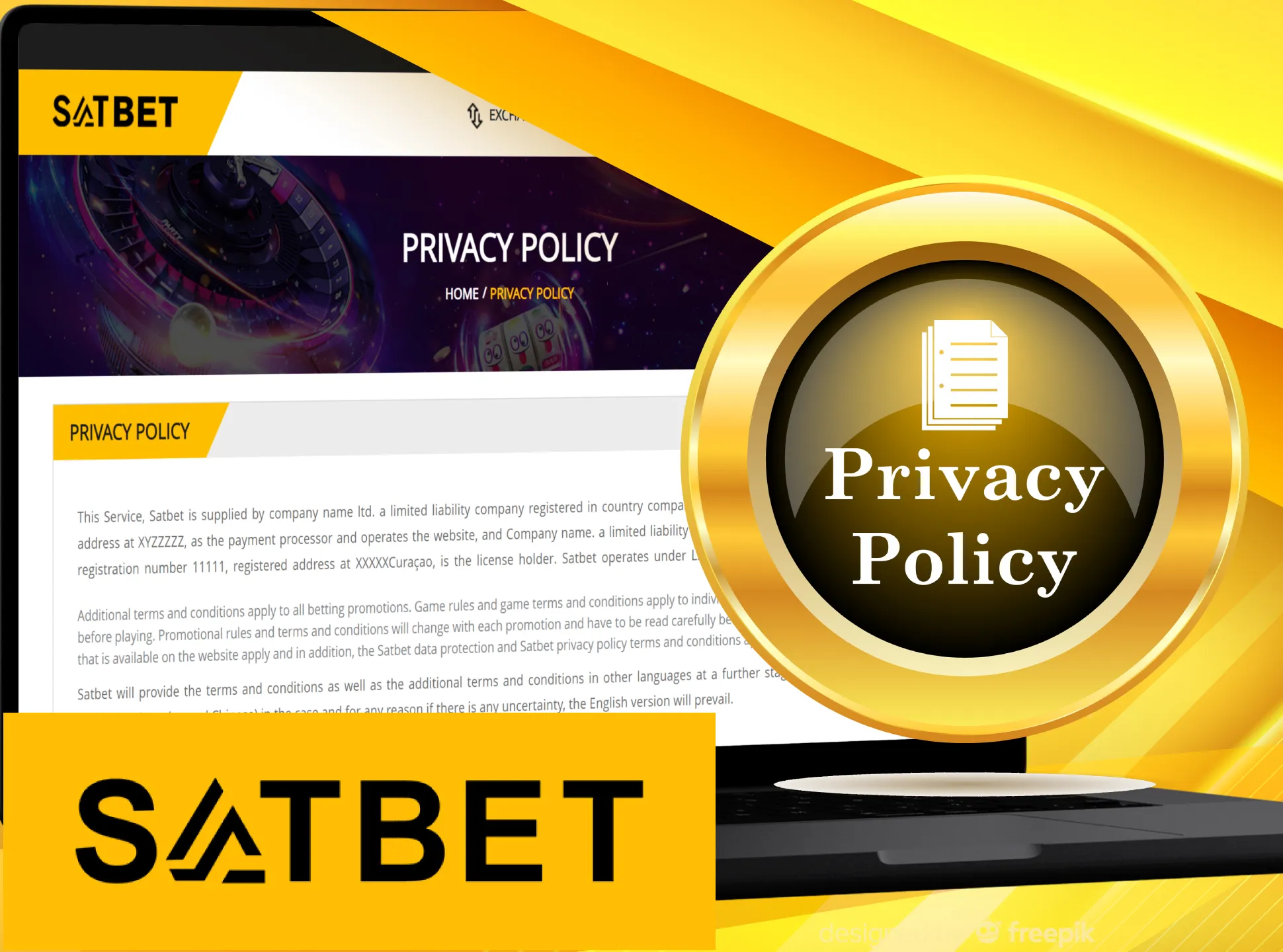 Your information in safe at Satbet.