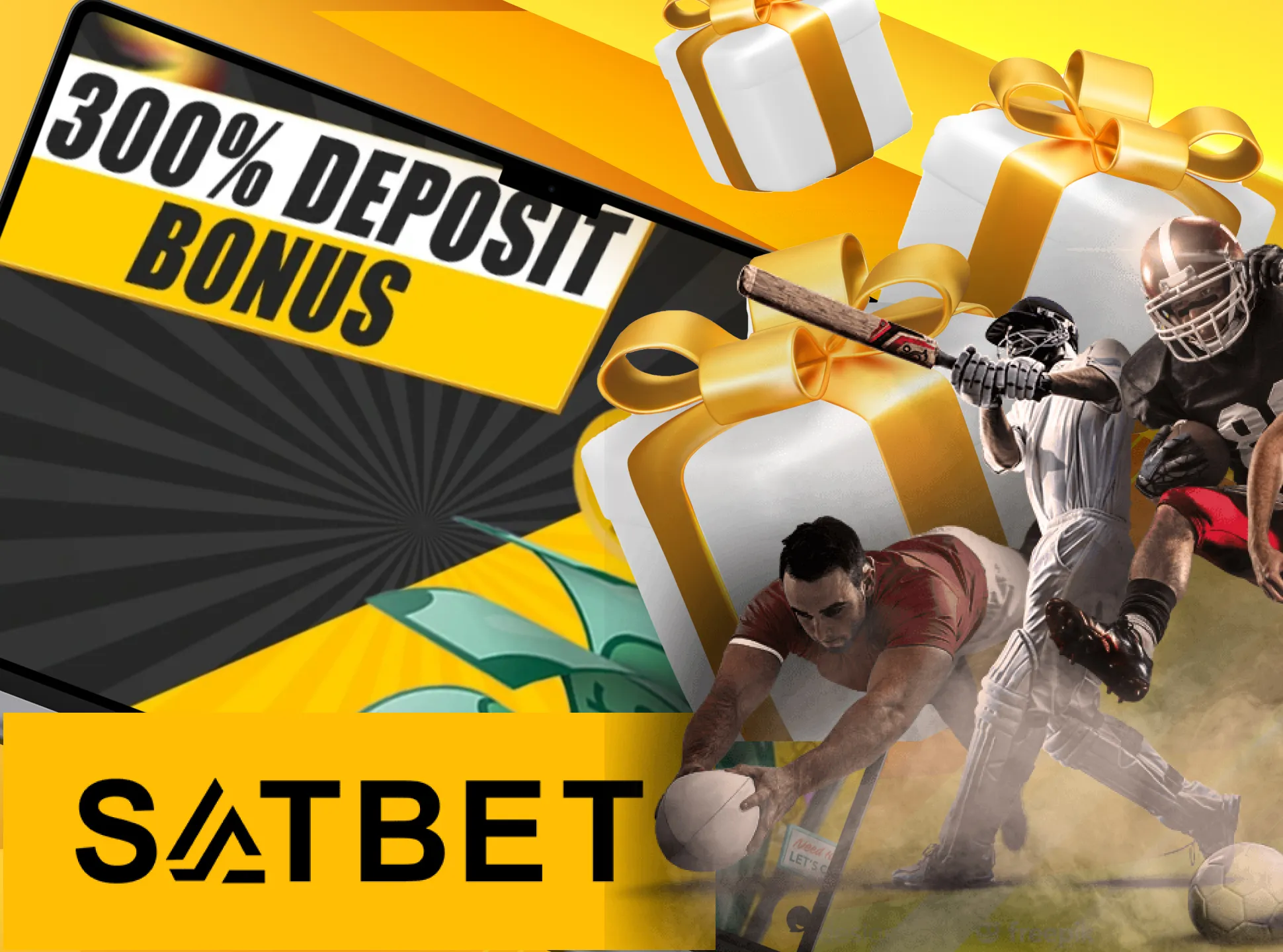 Get your Satbet sports welcome bonus by betting on sports.