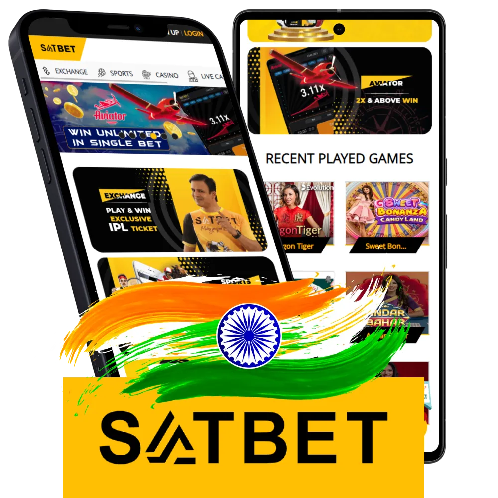 Download and install Satbet app.