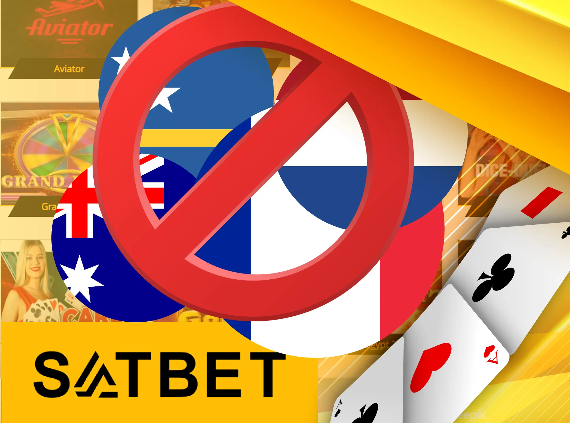 Satbet has excluded countries for making bet from.