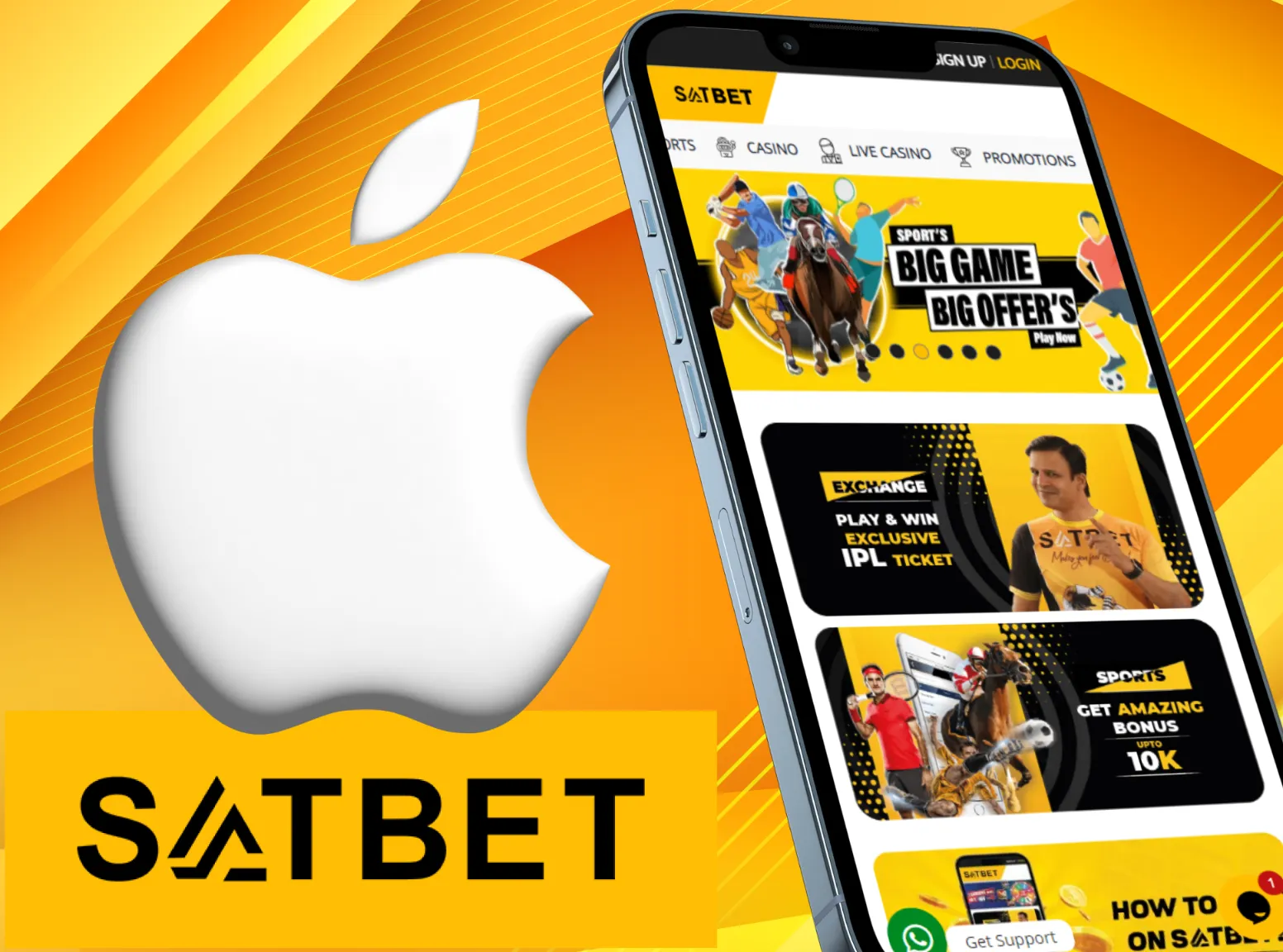 Satbet iOS app supports all of the current Apple devices.