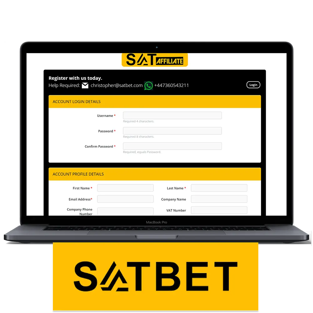 Join the Satbet affiliate program.