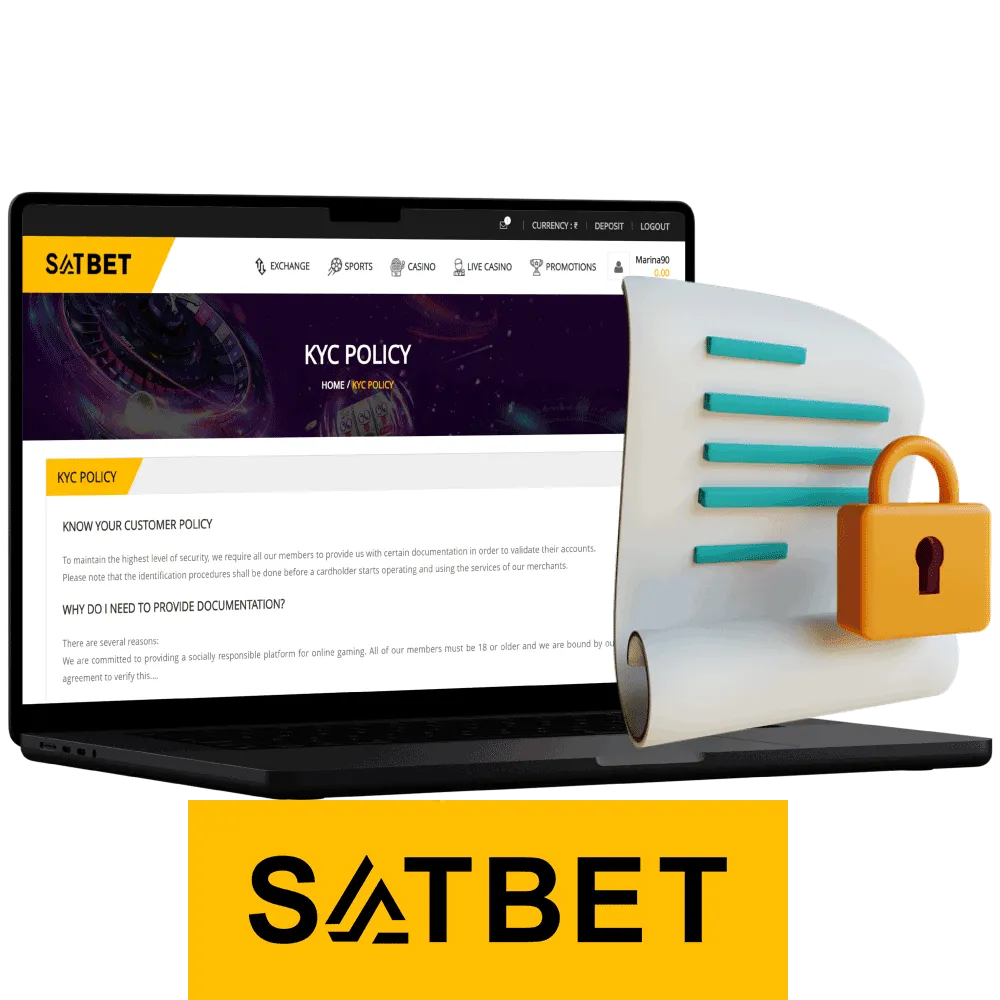 Satbet betting company follows KYC policy principles.